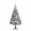 Kunstig juletre med 150 LED grønn 120 cm PVC og Stål og Plast
