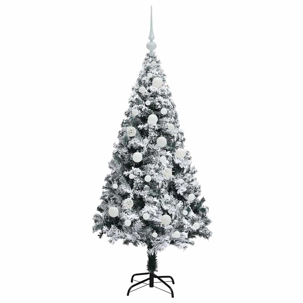 Kunstig juletre med 150 LED grønn 120 cm PVC og Stål og Plast
