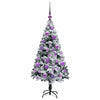 Kunstig juletre med 150 LED grønn 120 cm PVC og Stål og Plast