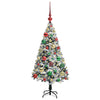 Kunstig juletre med 150 LED grønn 120 cm PVC og Stål og Plast