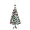 Kunstig juletre med 150 LED grønn 120 cm PVC og Stål og Plast