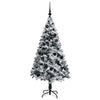 Kunstig juletre med 150 LED grønn 150 cm PVC og Stål og Plast