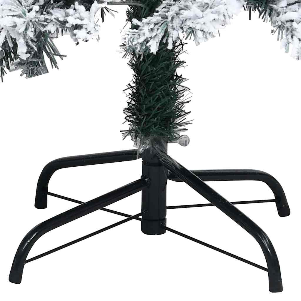 Kunstig juletre med 150 LED grønn 150 cm PVC og Stål og Plast