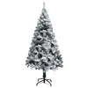 Kunstig juletre med 150 LED grønn 150 cm PVC og Stål og Plast