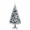 Kunstig juletre med 150 LED grønn 150 cm PVC og Stål og Plast