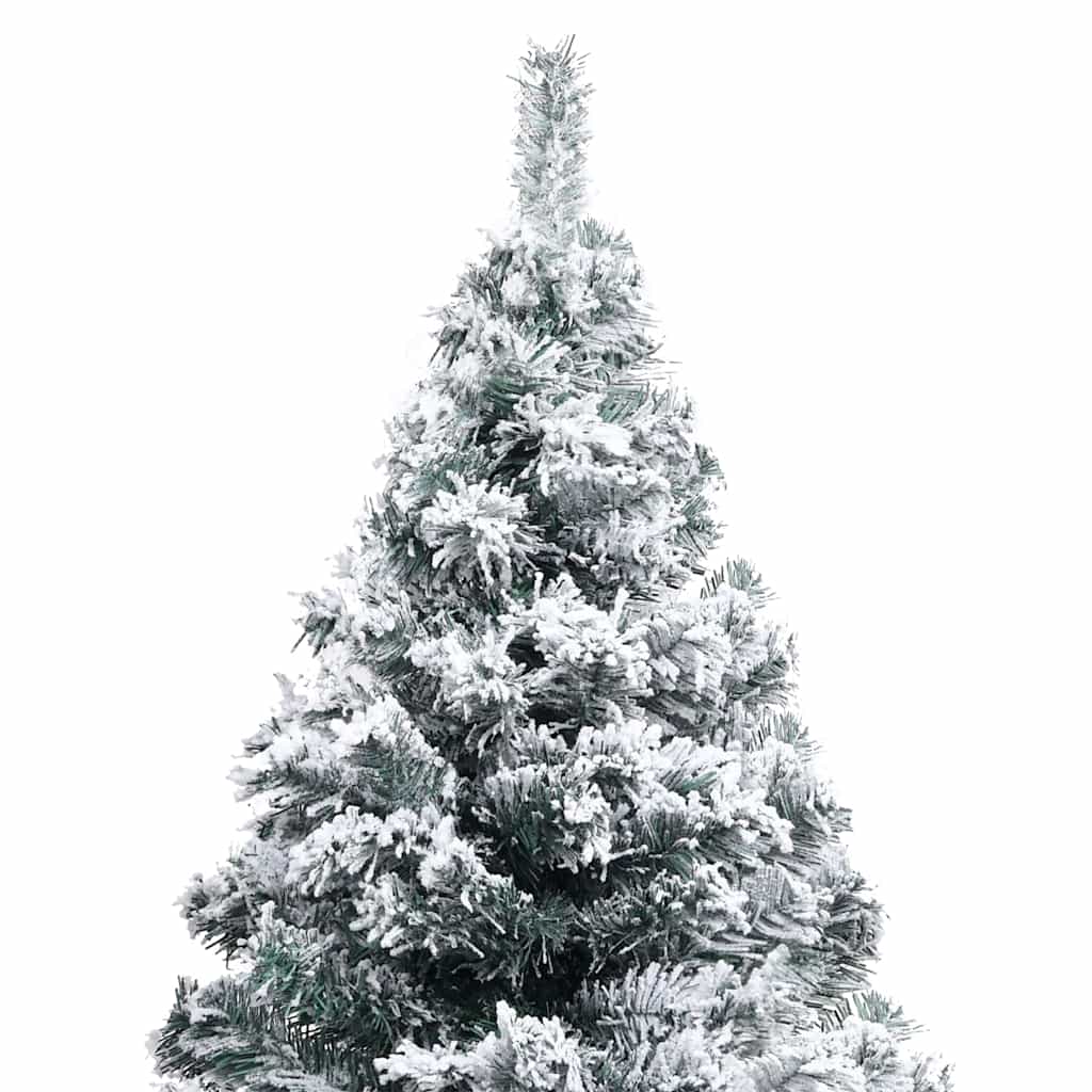 Kunstig juletre med 150 LED Hvit 150 cm PVC og Stål og Plast