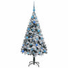 Kunstig juletre med 150 LED grønn 150 cm PVC og Stål og Plast