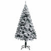 Kunstig juletre med 150 LED grønn 150 cm PVC og Stål og Plast