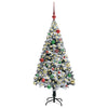 Kunstig juletre med 150 LED grønn 150 cm PVC og Stål og Plast