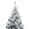 Kunstig juletre med 300 LED grønn 180 cm PVC og Stål og Plast