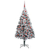 Kunstig juletre med 300 LED grønn 180 cm PVC og Stål og Plast