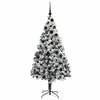 Kunstig juletre med 300 LED grønn 180 cm PVC og Stål og Plast