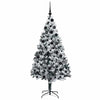 Kunstig juletre med 300 LED grønn 180 cm PVC og Stål og Plast