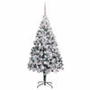 Kunstig juletre med 300 LED grønn 180 cm PVC og Stål og Plast
