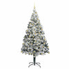 Kunstig juletre med 300 LED grønn 180 cm PVC og Stål og Plast