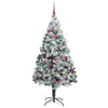 Kunstig juletre med 300 LED grønn 180 cm PVC og Stål og Plast