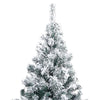 Kunstig juletre med 300 LED grønn 210 cm PVC og Stål og Plast