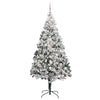 Kunstig juletre med 300 LED grønn 210 cm PVC og Stål og Plast
