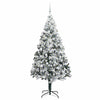 Kunstig juletre med 300 LED grønn 210 cm PVC og Stål og Plast