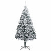 Kunstig juletre med 300 LED grønn 210 cm PVC og Stål og Plast