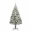 Kunstig juletre med 300 LED grønn 210 cm PVC og Stål og Plast