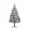 Kunstig juletre med 300 LED grønn 210 cm PVC og Stål og Plast