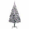 Kunstig juletre med 300 LED grønn 210 cm PVC og Stål og Plast