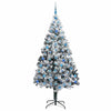 Kunstig juletre med 300 LED grønn 210 cm PVC og Stål og Plast