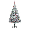Kunstig juletre med 300 LED grønn 210 cm PVC og Stål og Plast
