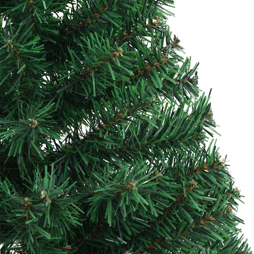 Kunstig Forhåndsopplyst Juletre med 150 LED grønn 150 cm PVC