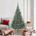 Kunstig Forhåndsopplyst Juletre med 300 LED grønn 180 cm PVC