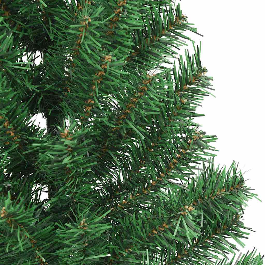 Kunstig Forhåndsopplyst Juletre med 300 LED grønn 210 cm PVC