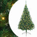 Kunstig Forhåndsopplyst Juletre med 300 LED grønn 240 cm PVC