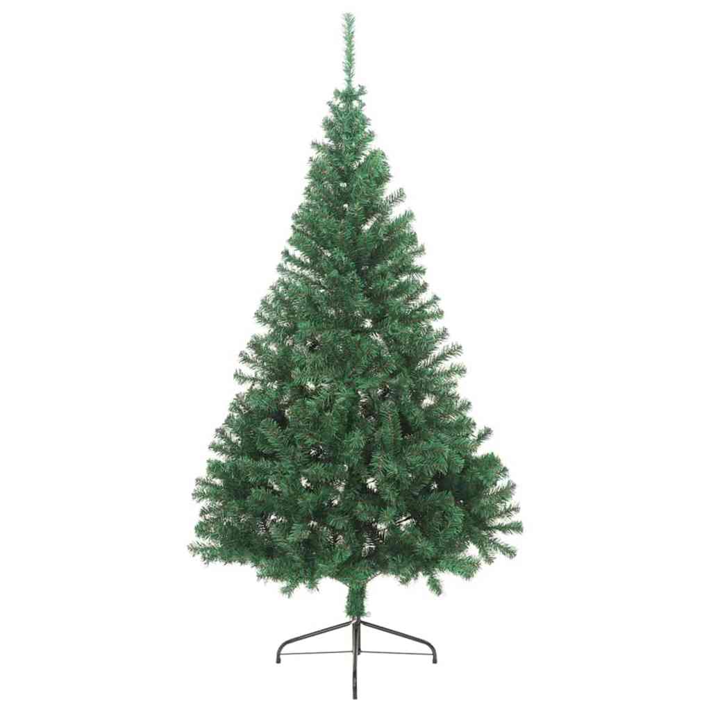 Kunstig Forhåndsopplyst Juletre med 300 LED grønn 240 cm PVC
