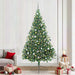 Kunstig Forhåndsopplyst Juletre med 300 LED grønn 240 cm PVC