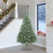 Kunstig Forhåndsopplyst Juletre med 300 LED grønn 240 cm PVC