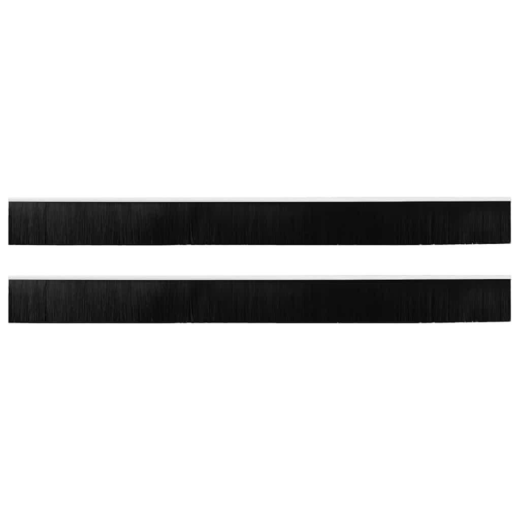 Skru-på dørbørste tetninger 2 pcs Hvit 100 cm