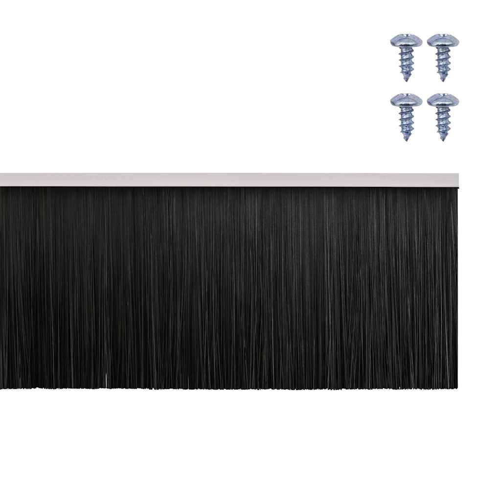 Skru-på dørbørste tetninger 2 pcs Hvit 100 cm