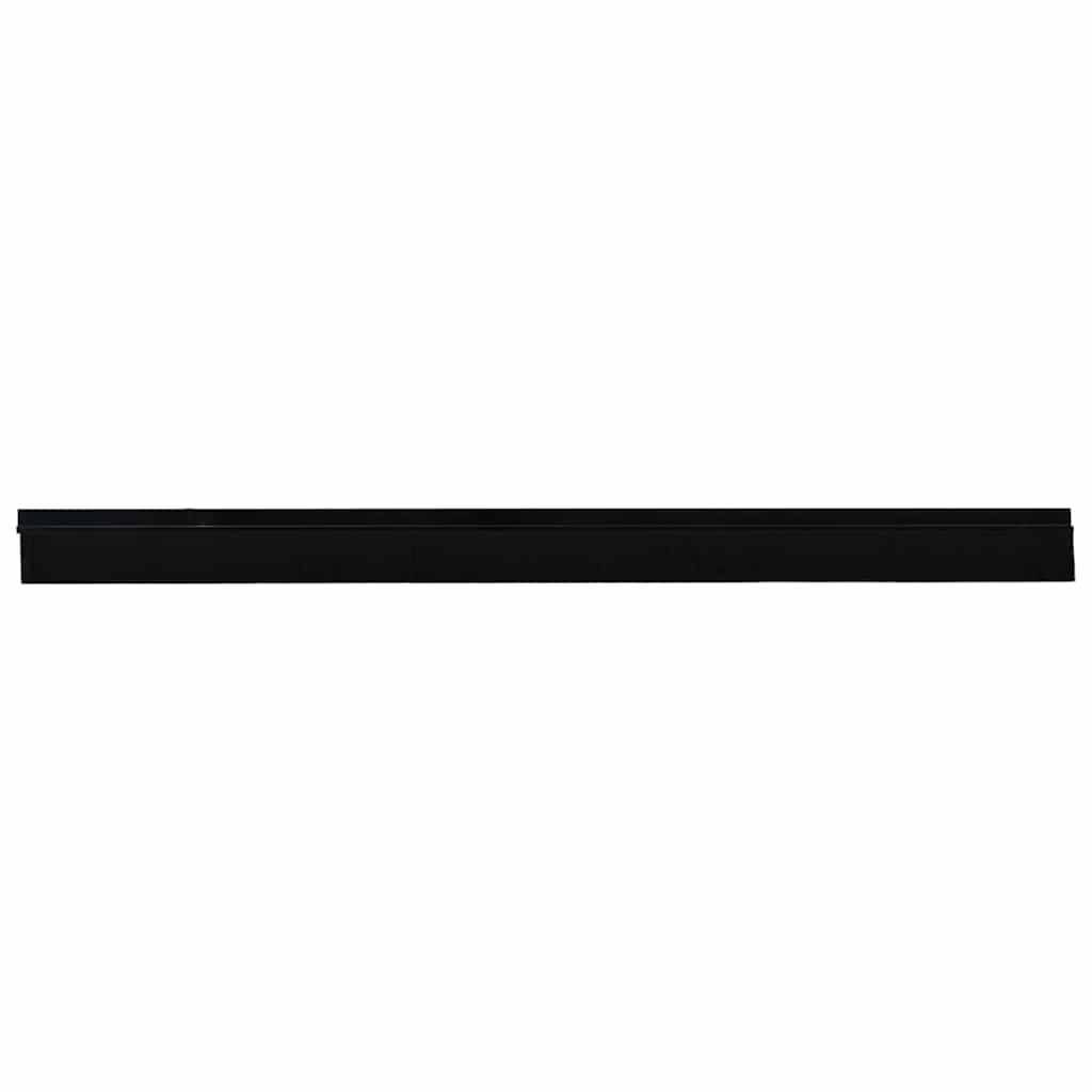 Selvhäftende dørbørstetninger 6 pcs Svart 100 cm