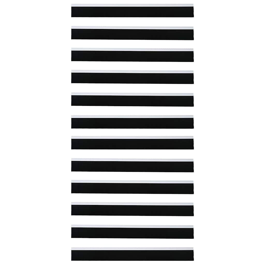 Selvhäftende dørbørstetninger 6 pcs Svart 100 cm