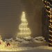 LED Juletre med Bakkepler med 112 LED Varmhvit 182 cm Metall