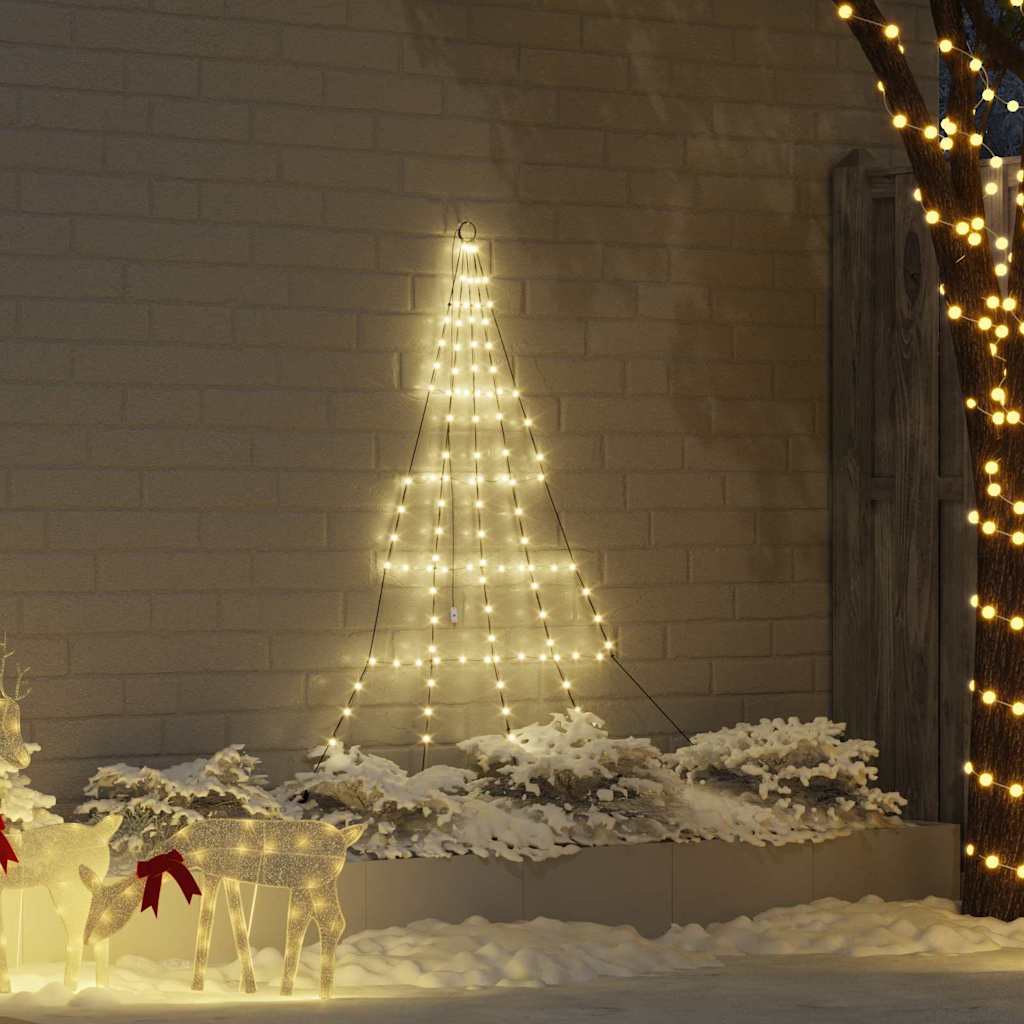 LED Juletre med Bakkepler med 112 LED Varmhvit 182 cm Metall