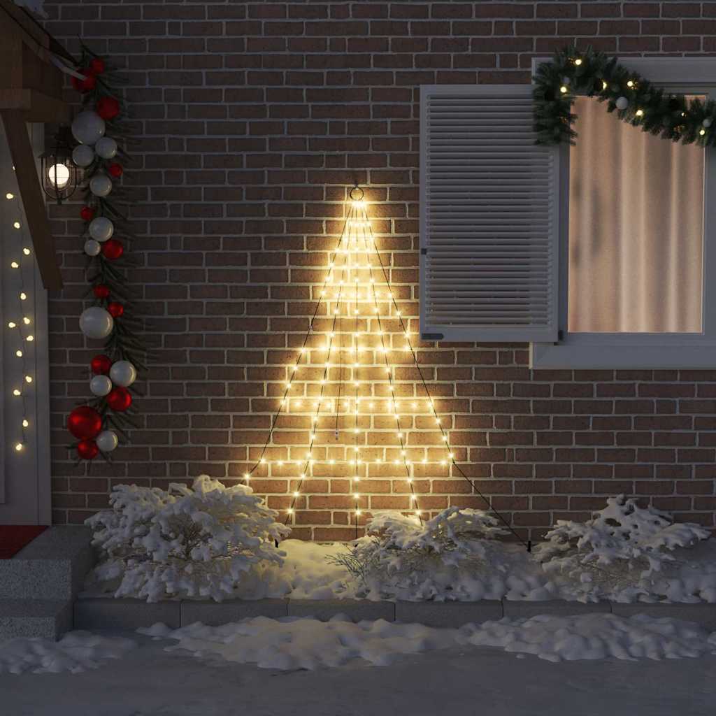 LED Juletre med Bakkepler med 112 LED Varmhvit 182 cm Metall