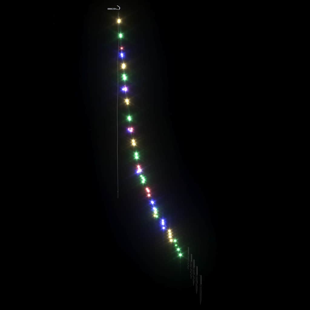 LED Juletre med Bakkepler med 112 LED Flerfarget 182 cm Metall