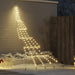 LED Juletre med Bakkepler med 168 LED Varmhvit 306 cm Metall