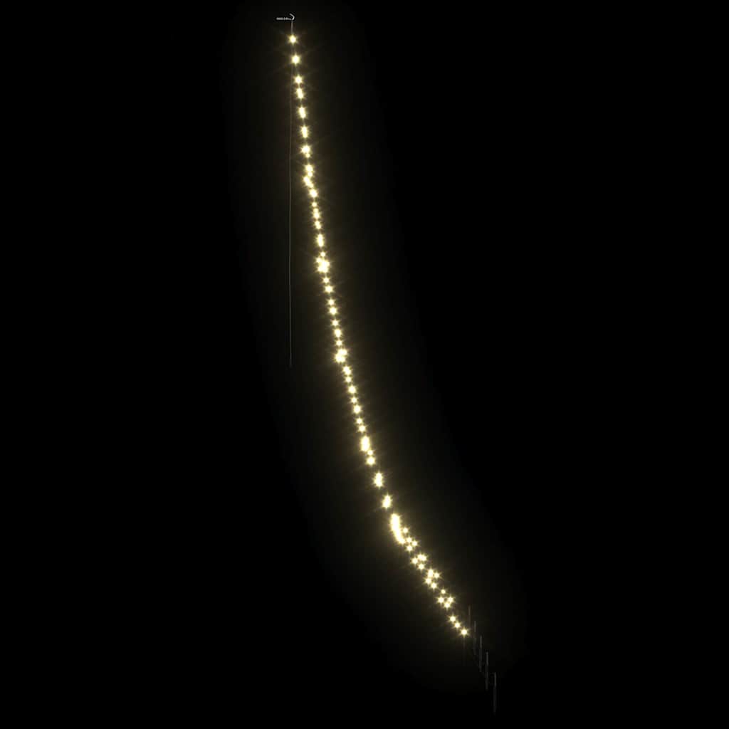 LED Juletre med Bakkepler med 168 LED Varmhvit 306 cm Metall