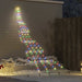 LED Juletre med Bakkepler med 168 LED Flerfarget 306 cm Metall