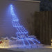 LED Juletre med Bakkepler med 168 LED Blå 306 cm Metall