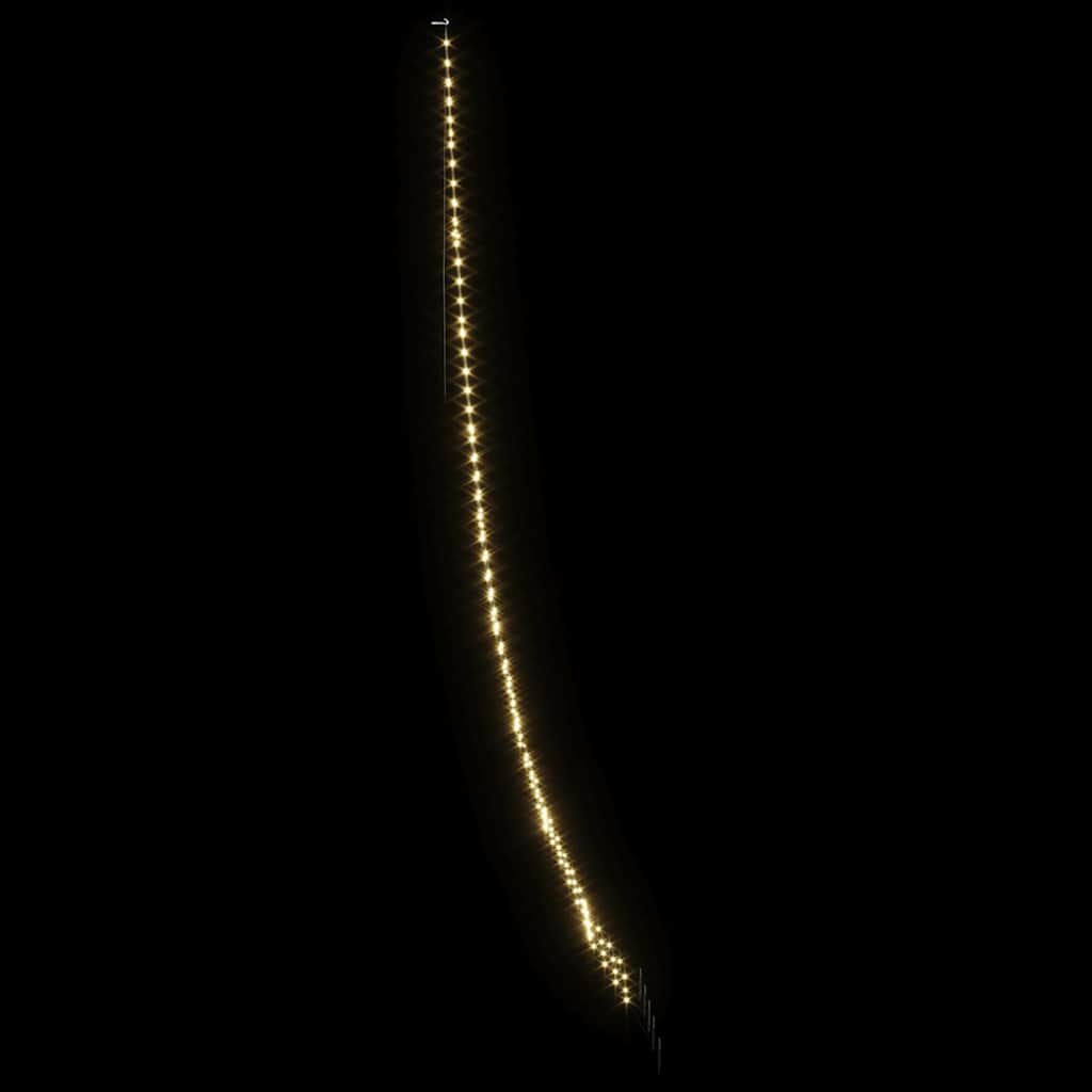 LED Juletre med Bakkepler med 276 LED Varmhvit 511 cm Metall