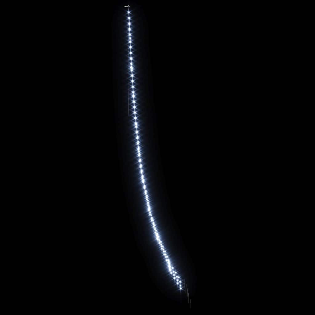 LED Juletre med Bakkepler med 276 LED Kaldhvit 511 cm Metall